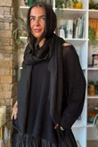 Classic Portobello Scarf Black 